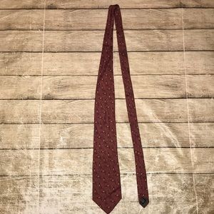 Christian Dior Monsieur Red Silk Neck Tie